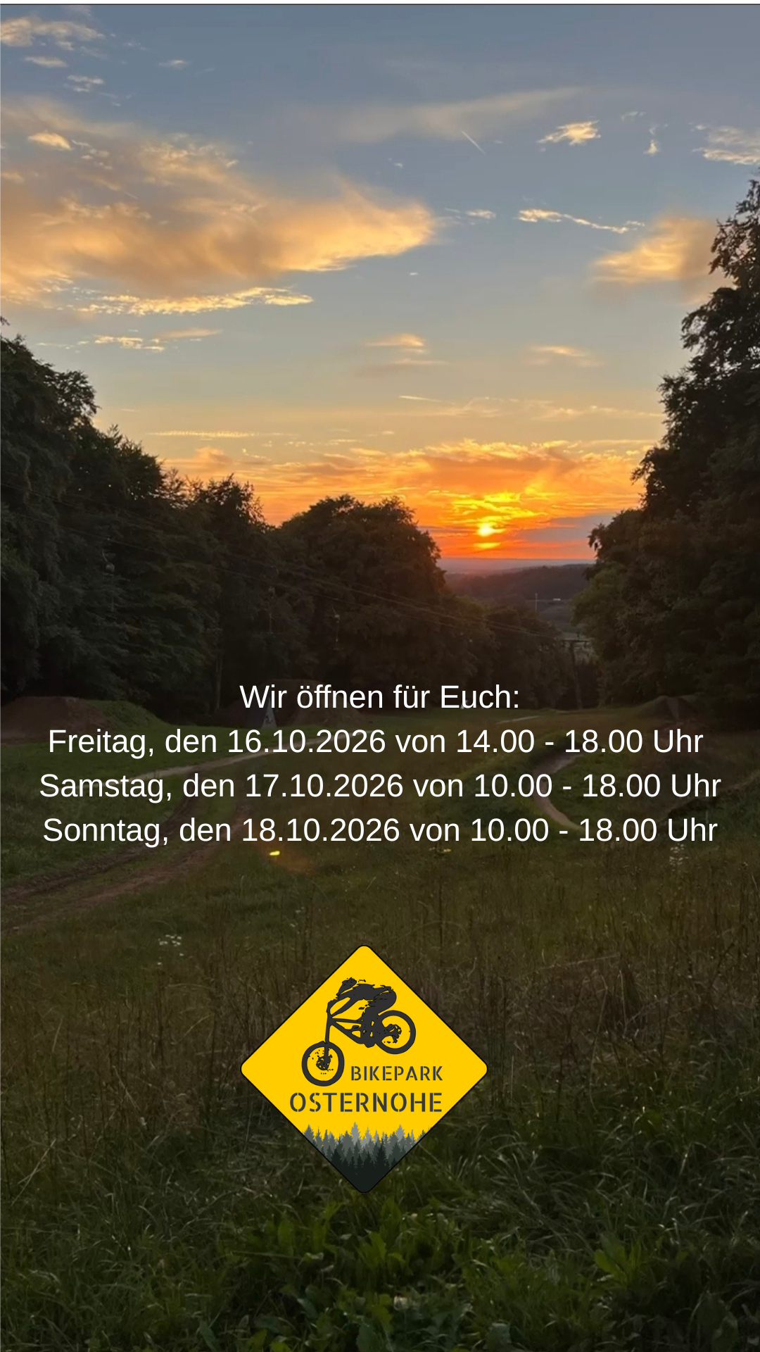 Wir öffnen Freitag, den 18.09.2026 von 15.00 bis 19.00 Uhr Samstag, den 19._20261015_223116_0000